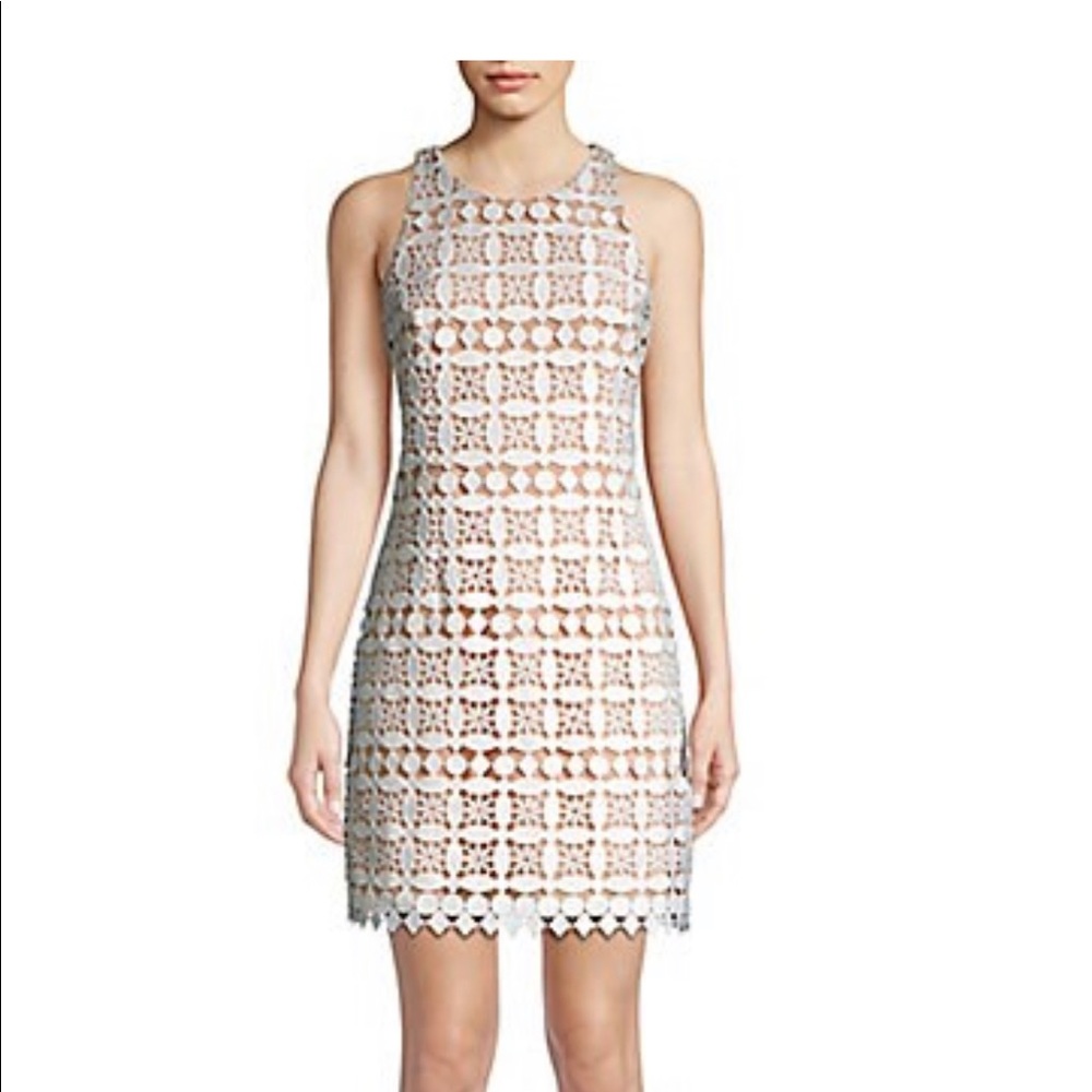 Eliza J, crochet white sheath dress
Size 4